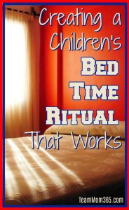 Creating a Children's Bedtime Ritual That Works