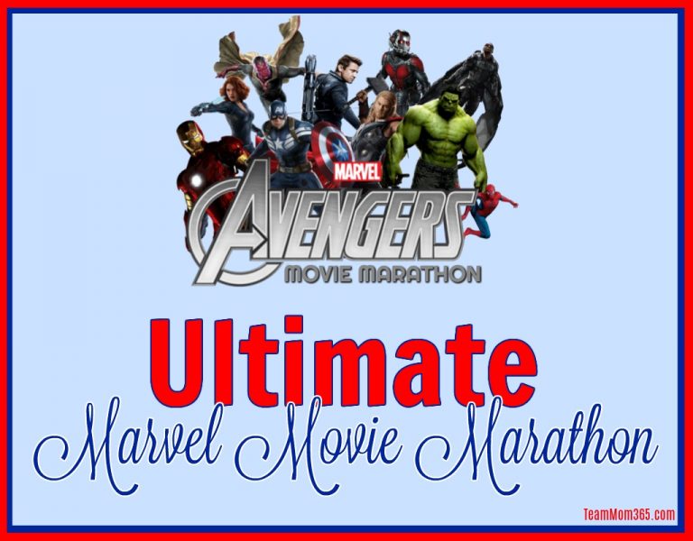 Ultimate Marvel Movie Marathon - Team Mom 365