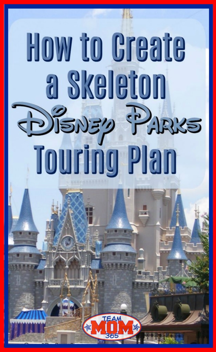 Creating a Skeleton Disney Parks Touring Plan